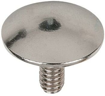 Metallkopf, gewölbt