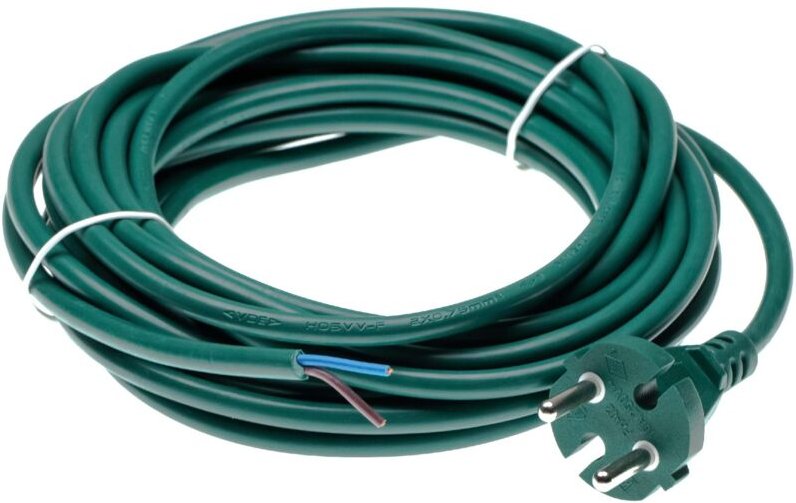 vhbw Stromkabel kompatibel mit Vorwerk Tiger 250, 251, 252, 265, 270, 260 Staubsauger - 7 m Kabel 2000 W, Anschlusskabel