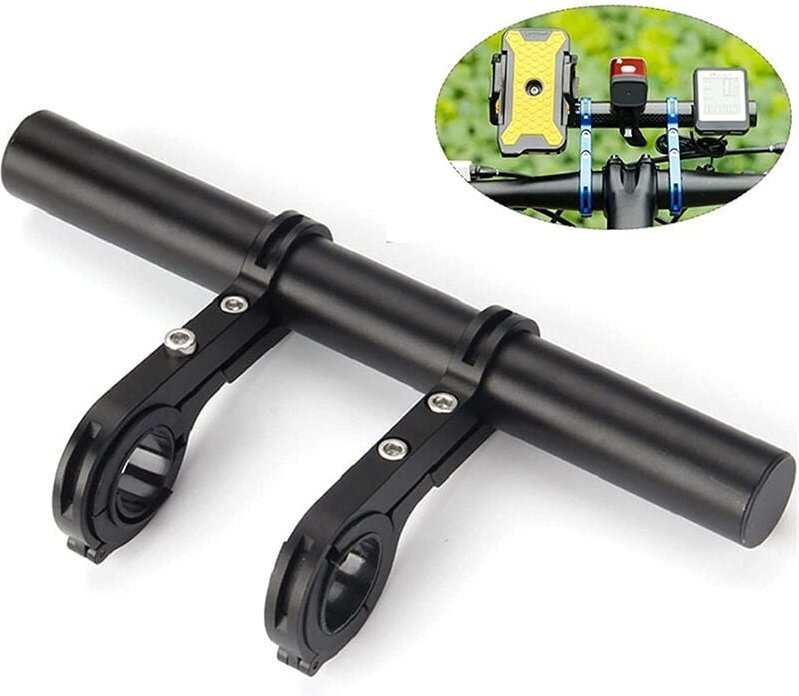 Linghhang - Fahrradlenkerverlängerung, 20 cm, multifunktionale Doppel-Fahrradlenkerverlängerung, Aluminiumlegierung, Hal...