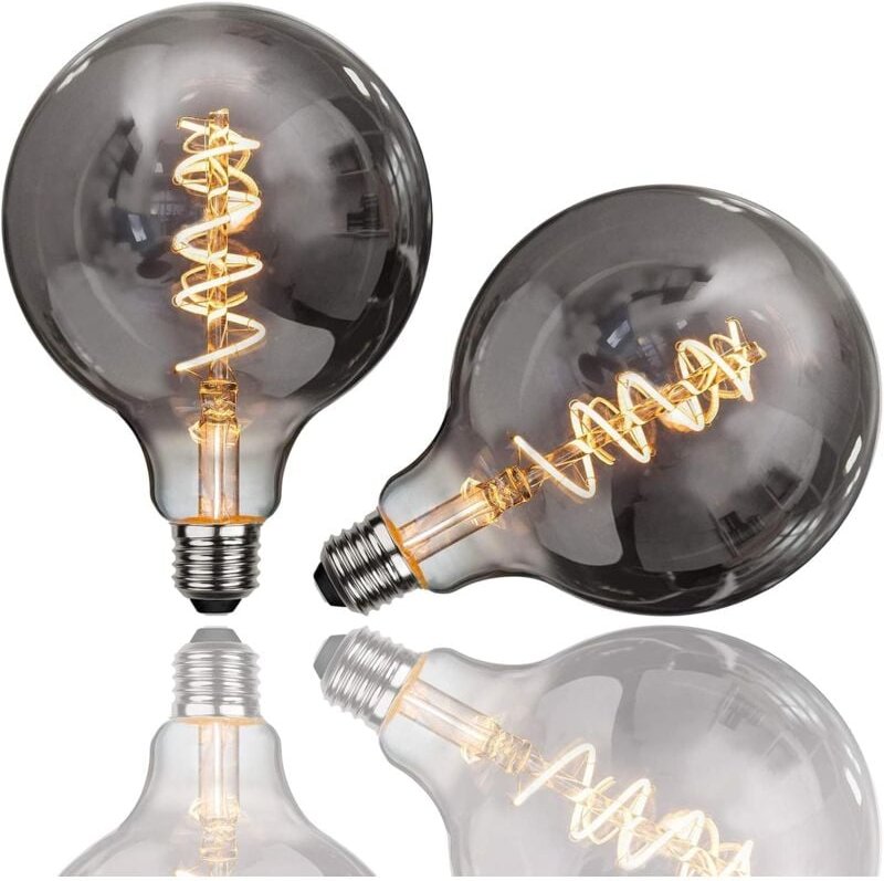 Edison-Glühbirne, 2 Stück, E27, G125, 4 w, Vintage-LED-Glühbirne, dekorative Lampe, Retro-Glühlampen, antike Glühbirne, ...