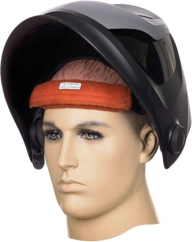 Stirnschweißband waschbar weldas 20-3100V, SWATSOpad braun zu Kopfband, mit Klettverschluss, L=22 cm, (2 Stk. Packung) -...