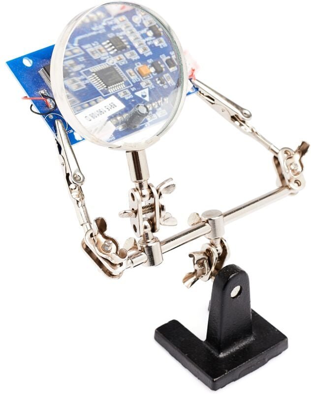 Dritte Hand - Montagehalterung (mit Lupe)