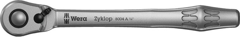Metall-Knarre mit Umschalthebel 1/4'Antrieb, 8004 a Zyklop - Wera