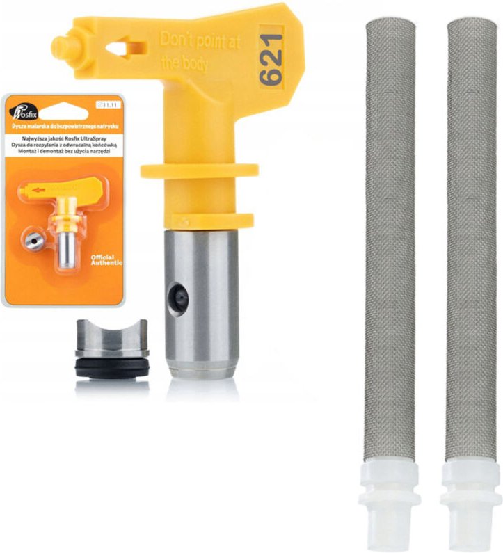 Rosfix Set Ultra Spray 621 – Sprühdüse 30 cm + 2x Filter 60 Mesh Für Hochdruck-Farbspritzgeräte Präzise & Langlebig Ersa...