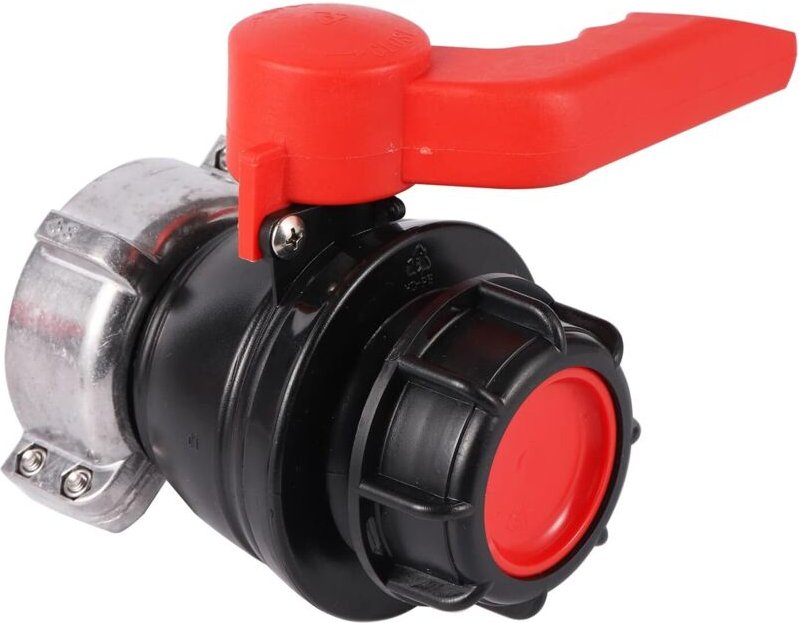 1000l Tankventil, 60mm auf 75mm IBC Adapter, 1000 Liter Tankanschluss für Regenwassertank, Container, IBC Tank