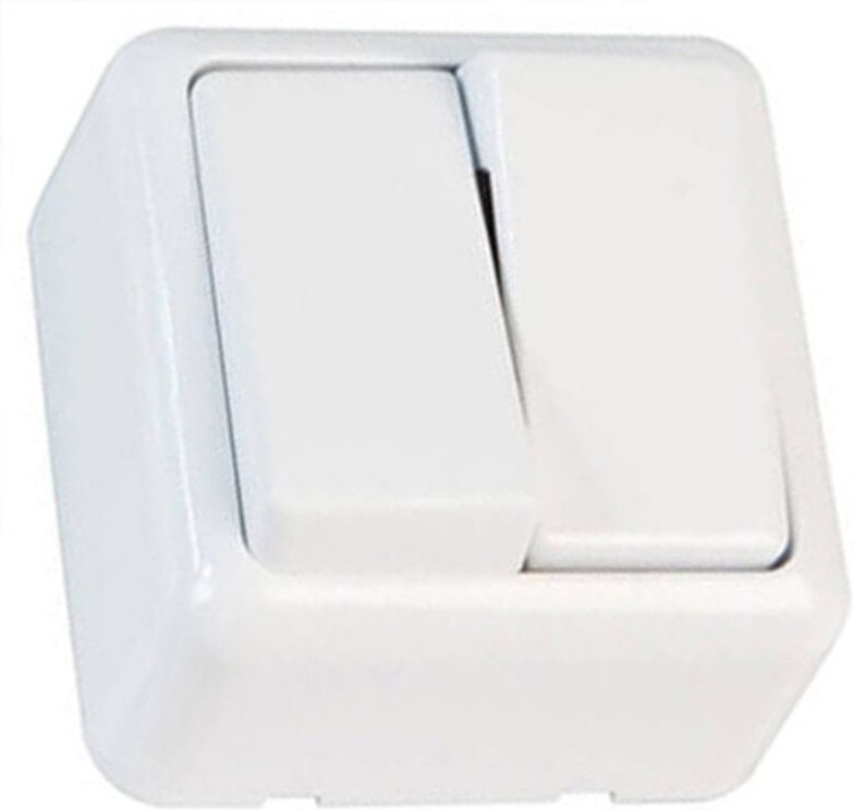 Doppel-Aufputzschalter 3821 21182 amig