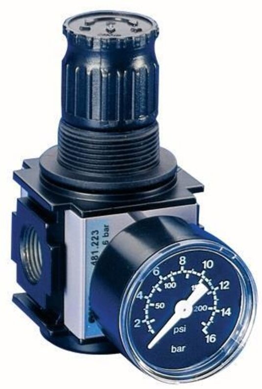 Druckregler Typ 481 Gew.mm 11,89 bg i g 1/4 Zoll 0,5-10bar 2000l/min EWO