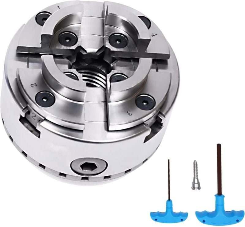 4-Backen Selbstzentrierendes Spannfutter Backenfutter Drechselfutter M33 FüR Drechselbank Drechselmesser Zentral Einstel...