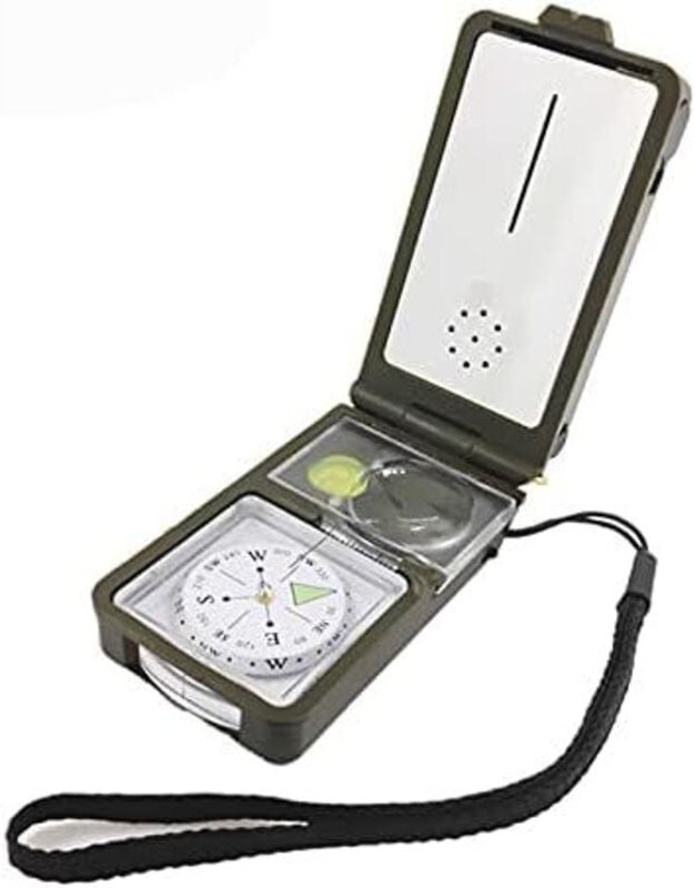 Thumbnail - Outdoor Ten-in-one T10 Multifunktionskompass LED-Lichtkompass, 8x4,2x2,6cm