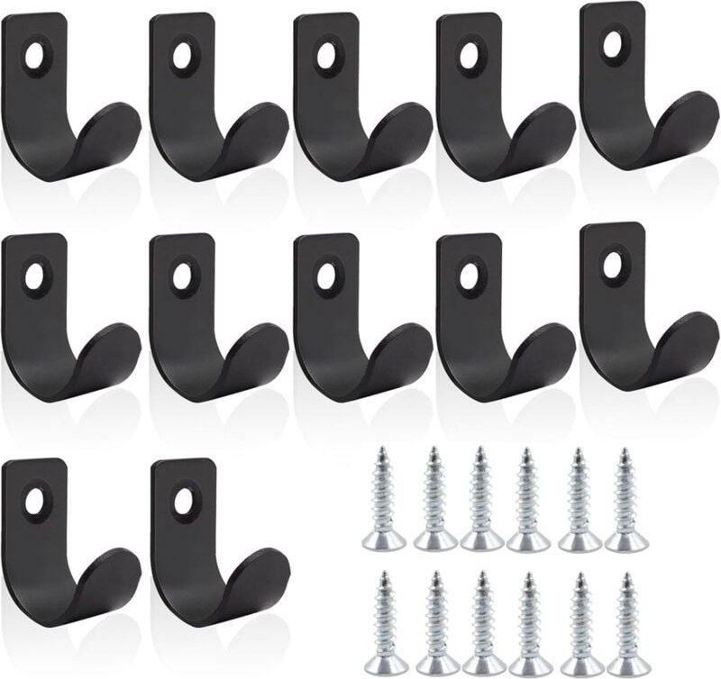 12er-Pack Flachplanenhaken, 35 x 16 x 17 mm, Anhängerhaken, langlebige Haken zur Befestigung von Anhängernetzen und Plan...