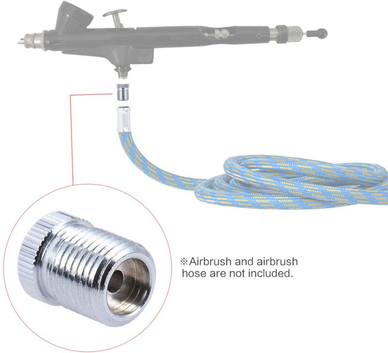 Badger Airbrush-Anschlussadapter, wandelt Gewindegröße auf 1/8 Zoll um