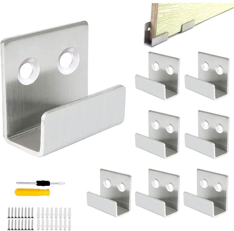 Thumbnail - Stück Wandhaken, rostfreie Wandspiegelhalterung, Tragkraft 50 kg, für Badezimmer, Küche, robuster Haken, Keramikfliesen,...