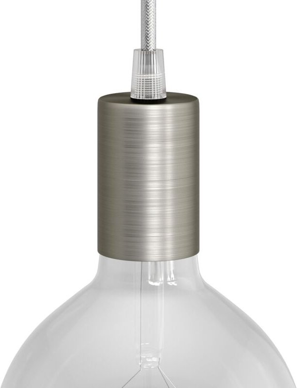 Creative Cables - Creative-cables italy kit fassung e27 zylindrisch metall titan satin kbm4011tis