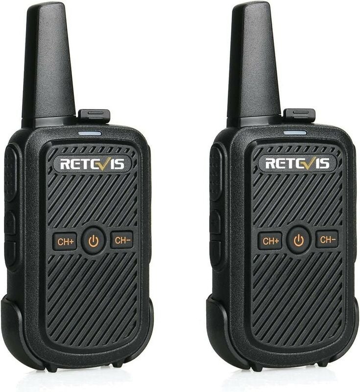 Thumbnail - Walkie Talkie, wiederaufladbare professionelle tragbare Walkie Talkies, klarer Klang, (schwarz, 1 Paar)