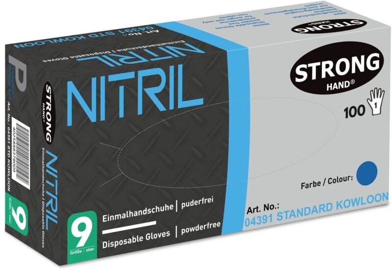 Nitrilhandschuh Standard Kowloon 04391 Gr. 10, Box a 100 Stück - Stronghand