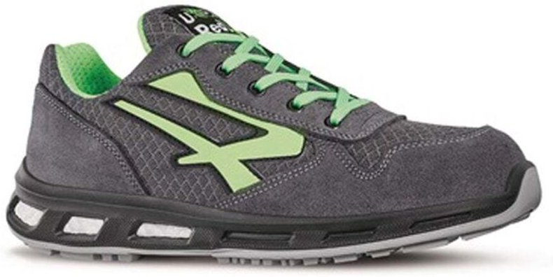 U.power Sicherheitsschuh Point Gr.46 grau/grün Veloursleder/Nylon S1PSRC EN20345 U-power RL20036-46