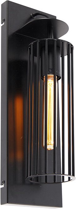 Moderne Wandleuchte Schwarz Draht - Balenco Wazo