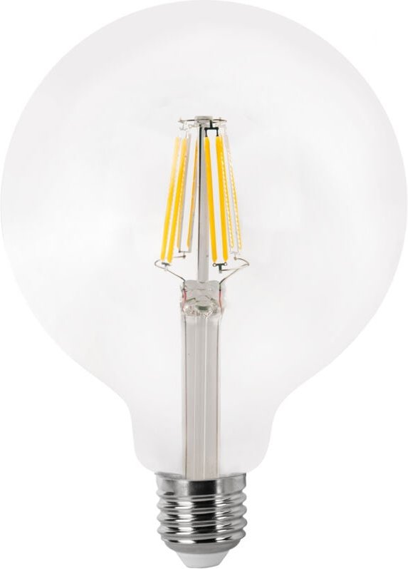 Matel - Globe LED-Filament Glühbirne E27 G125 8 w warm klar