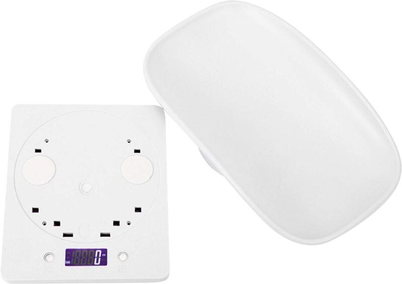 Ej.life - 10 kg/1 g digitale tragbare Baby-Babywaage für schwangere Säuglingskatzen Hunde Messwaage Elektronische Waage ...