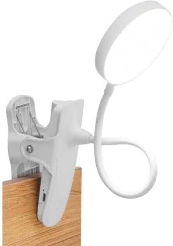 Leselampe – Nachttischlampe – Klemmlampe – Leselicht – Nachtlicht – 3 Farbtemperaturen – 5 Helligkeitsstufen – USB-Ansch...