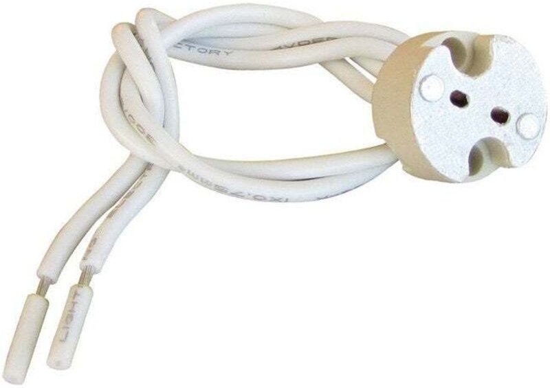 G4 / Gu4 / Gu5.3 / Gy6.35 Kunststofffassung, TIBELEC, 100 W weiß TIBELEC