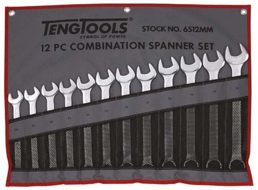 Ring-Maulschlüssel-Set Tengtools 6512MM 151590205