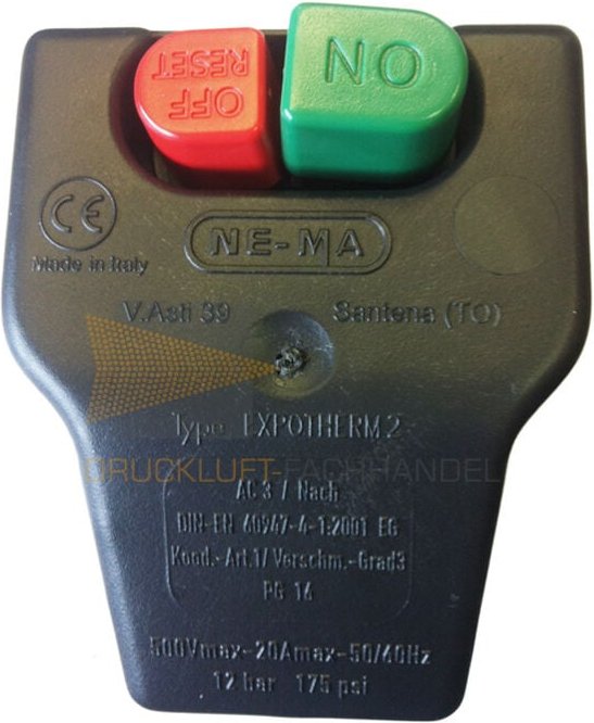 Nema Druckschalter 400V max. 12 bar 6,3-10 a Expotherm 2