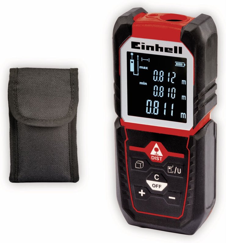 Laser-Distanzmesser tc-ld 50 (bis 50 m, Messreferenz Vorder-, Hinterkante oder Anschlagplatte, Pythagoras- und Absteck-F...