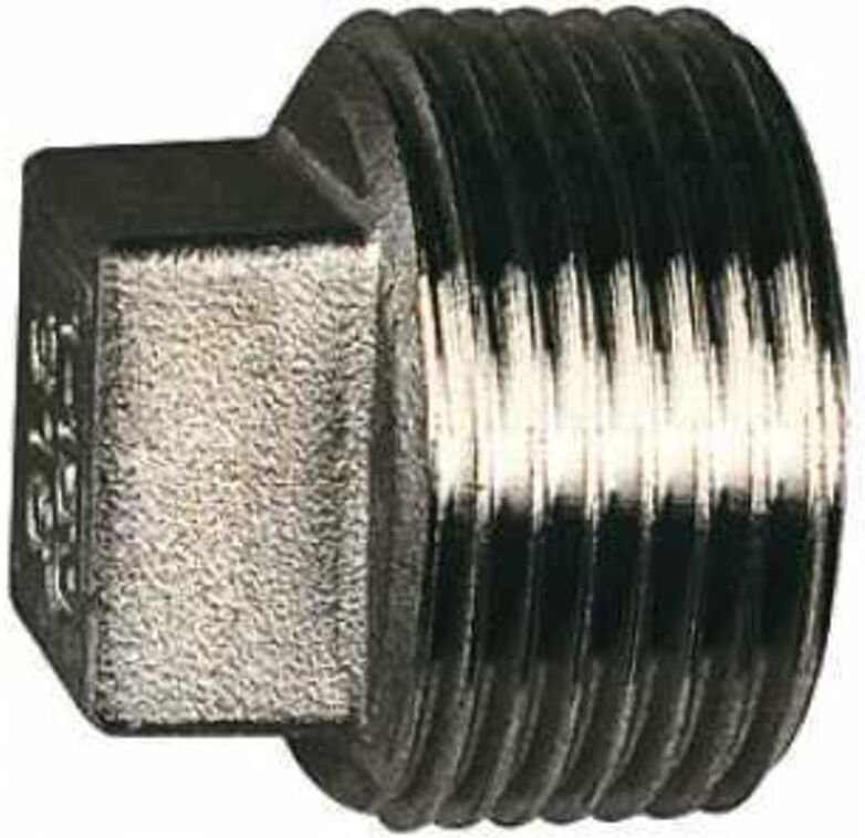 Verschlussstopfen, Vierkant, g 1 1/4, sw 23, Edelstahl 1.4408 - Riegler