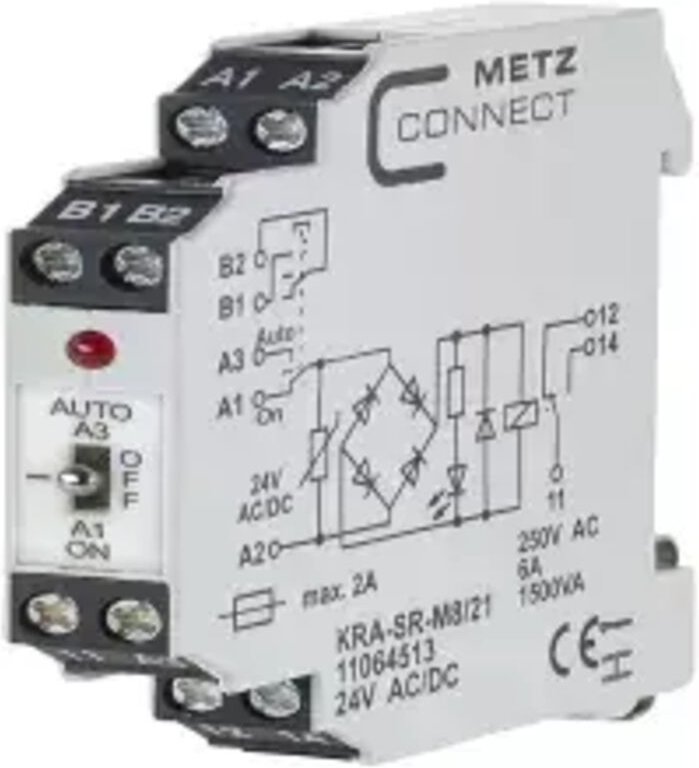 Metz Connect - Koppelbaustein 24, 24 v/ac, v/dc (max) 1 Wechsler 11064513 1 St.