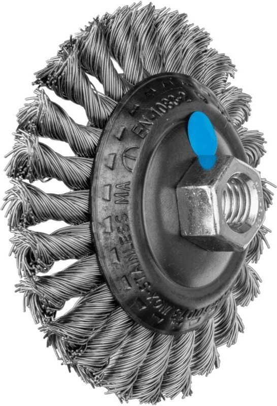 PFERD TOOLS Kegelbürste gezopft KBG Ø 100x13 mm M14 Edelstahl-Draht-Ø 0,50mm Winkelschleifer (1)