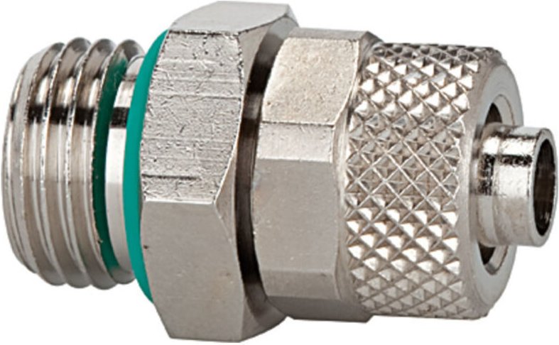 Riegler Gerade Einschraubverschraubung, O-Ring, G 1/4 a., Schlauch 10/8