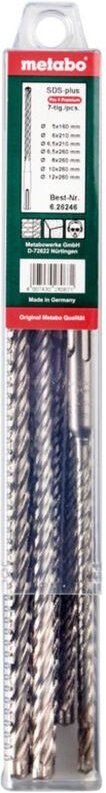 SDS-plus Pro 4 Premium-Bohrersatz 7-teilig - Metabo