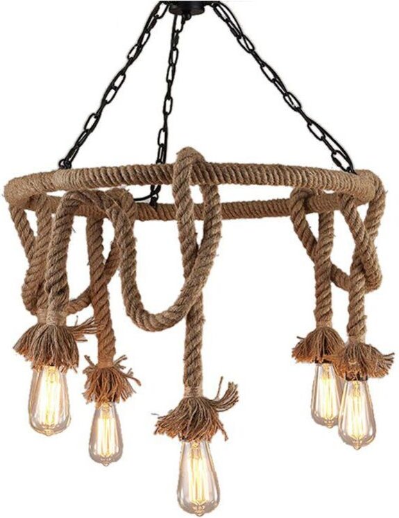 Hängelampe App677-5cp Brown