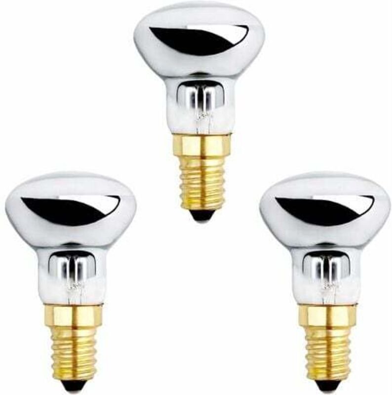 Gabrielle - 3er-Pack E14 R39 25 w Lava-Glühbirne, dimmbar, 2600 k Warmweiß, 250 lm, kleine Reflektorbirne für beheizte B...