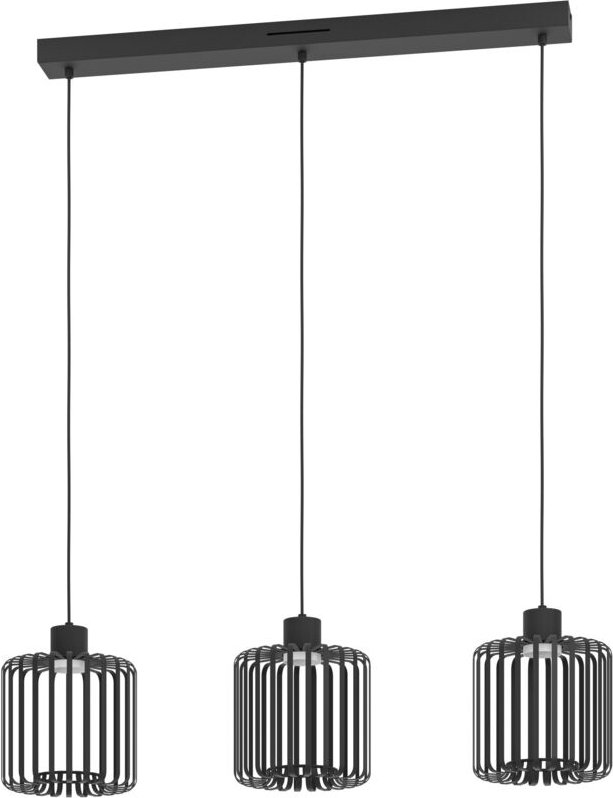 Connect led Pendelleuchte Ginestrone-Z schwarz 90 x 20 x 110 cm Deckenlampen & Kronleuchter - Eglo