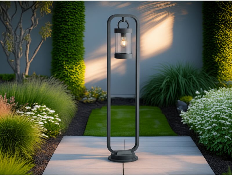 Trio - Wegeleuchte sambesi Laterne im Landhausstil Anthrazit, Höhe 100cm
