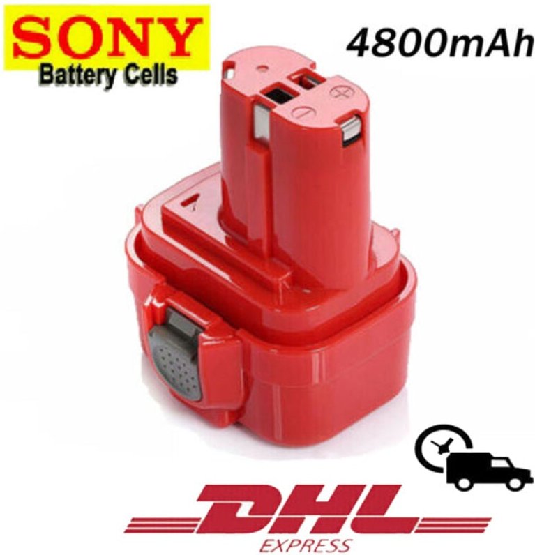 Pdstation - 9.6V 4.8Ah ni-mh Ersatz Akku für Makita 9120 9122 9134 9135 9135A 9100A 9101A 9102 6261D