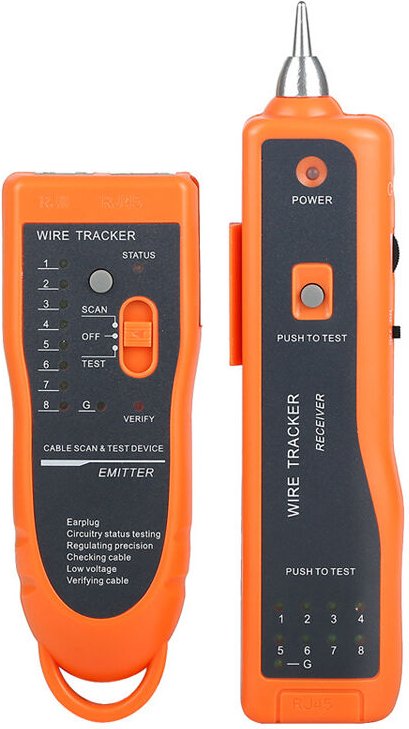 Memkey - Kabeltester, hochwertiger und nützlicher XQ-350 LAN-Netzwerkkabeltester, RJ11 RJ45 Line Finder Wire Tracker