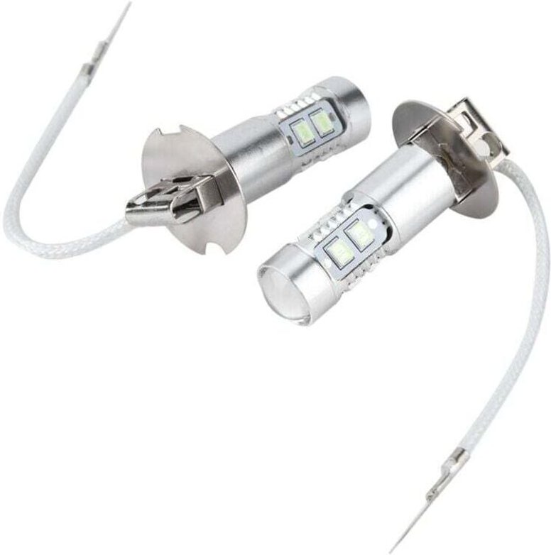 2Pcs 100W 1200LM 8000K Auto led Scheinwerfer Lampen Kit Nebel Licht Tagfahrlicht Glühbirne für H3 - KZQ