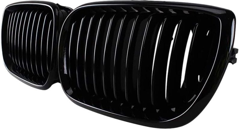 Tlily - Hochglanz Schwarzer Nieren Gitter mit Front Haube für - E46 3 Series 2002-2005 4D Sedan 318I 320I 323I 328I Stoß...