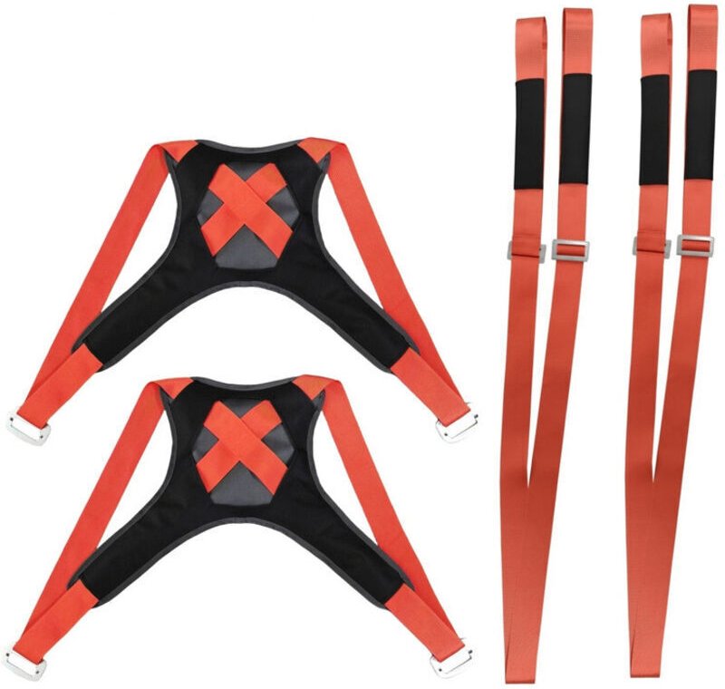 Umzugsgurte für Möbel und Haushaltsgeräte, 2-Personen-Set, 400 kg Tragkraft, leicht zu heben, zu transportieren, Tragegu...