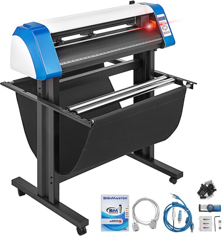 Vinyl-Schneidemaschine Plottermaschin, 87 cm Vinyl-Schneider,halbautomatische DIY-Vinyl-Drucker-Schneidemaschine,Manuell...