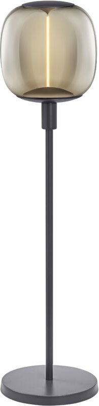 Decor stick short Bodenleuchte, 1 x E27, dunkelgrau, Edelstahl, individuelle Lichtszenarien, ideal für Wohnbereiche, Fuß...