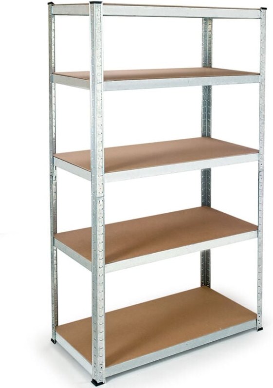 Modulares Schwerlastregal aus Metall 5 Böden