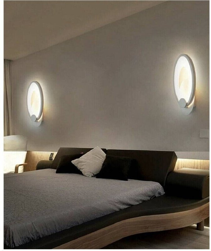 Trade Shop - anwendung led ovale 9 watt parete lumetto luce bianca fredda calda natural E25 -