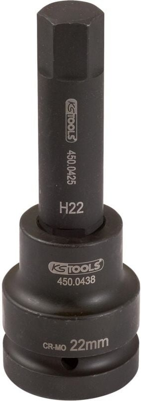 1' Kraft-Bit-Stecknuss Innensechskant, lang, 30 mm