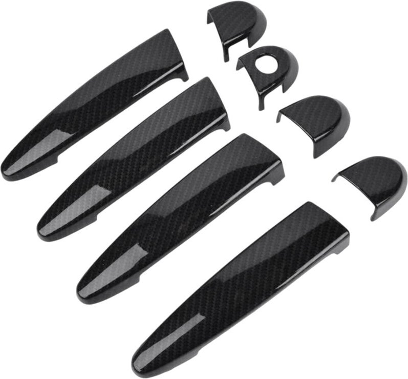 Tlily - Carbon-Faser-AußEntüRgriff-Abdeckungsverkleidung für 1 2 3 4 Serie E87 E90 E91 E92 E93 F30 X1 X3 X4 X5 X6 lhd