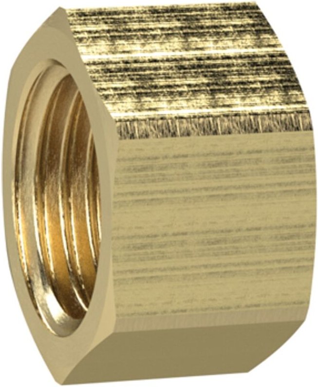 Verschlusskappe (Sechskant-Ausführung), g 1 1/2, sw 53, Messing, MSVK112 - Riegler