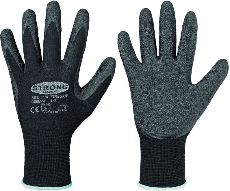0520-10H Handschuhe Finegrip Größe 10 schwarz en 388 PSA-Kategorie ii - Stronghand